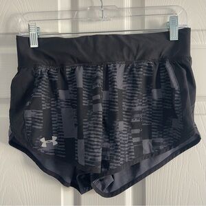 Under Armour Women's Black and Gray Athletic Shorts